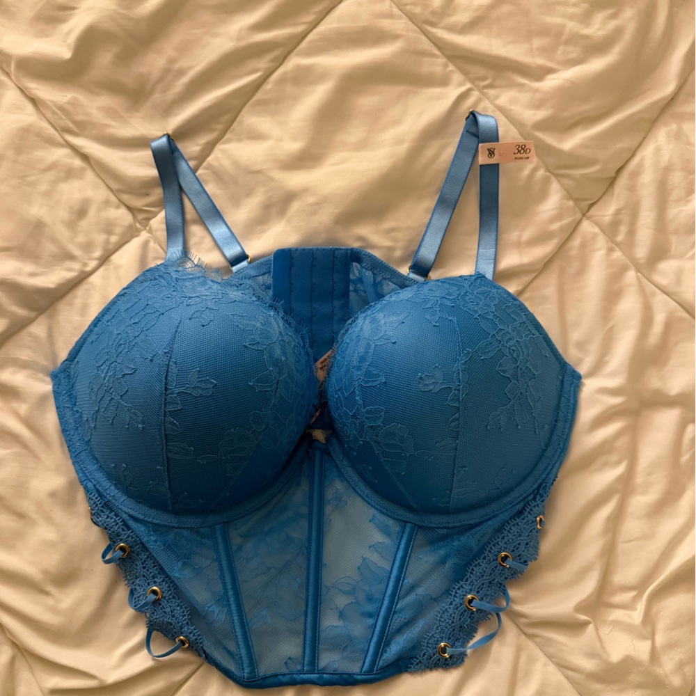 Victoria's Secret Blue Lace Bra